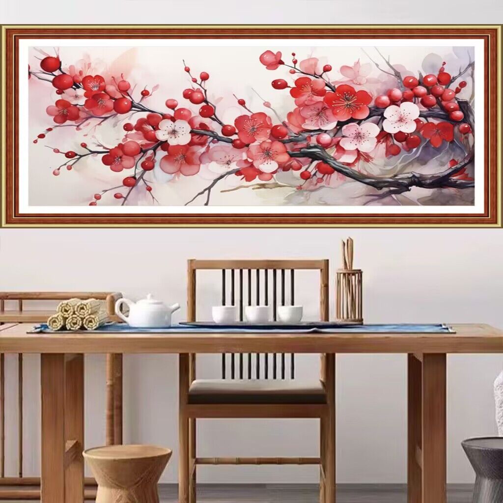 Embroidery Tas - Estilo chinês Impresso Ponto Cruz Bordado