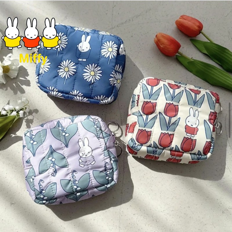 Embroidery Wallet - Bolsa de Maquiagem Kawaii Miffy Estilo