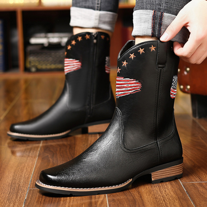 Embroidery Stitches - Novas Botas Masculinas de Marca, Cano
