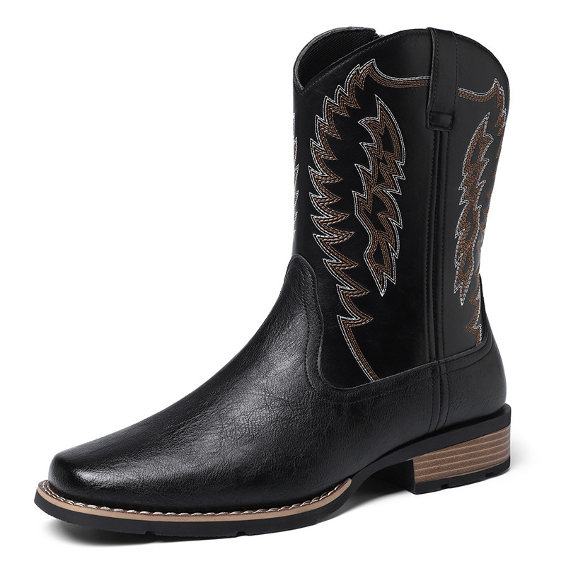Embroidery Stitches - Botas Masculinas de Luxo com Bordado
