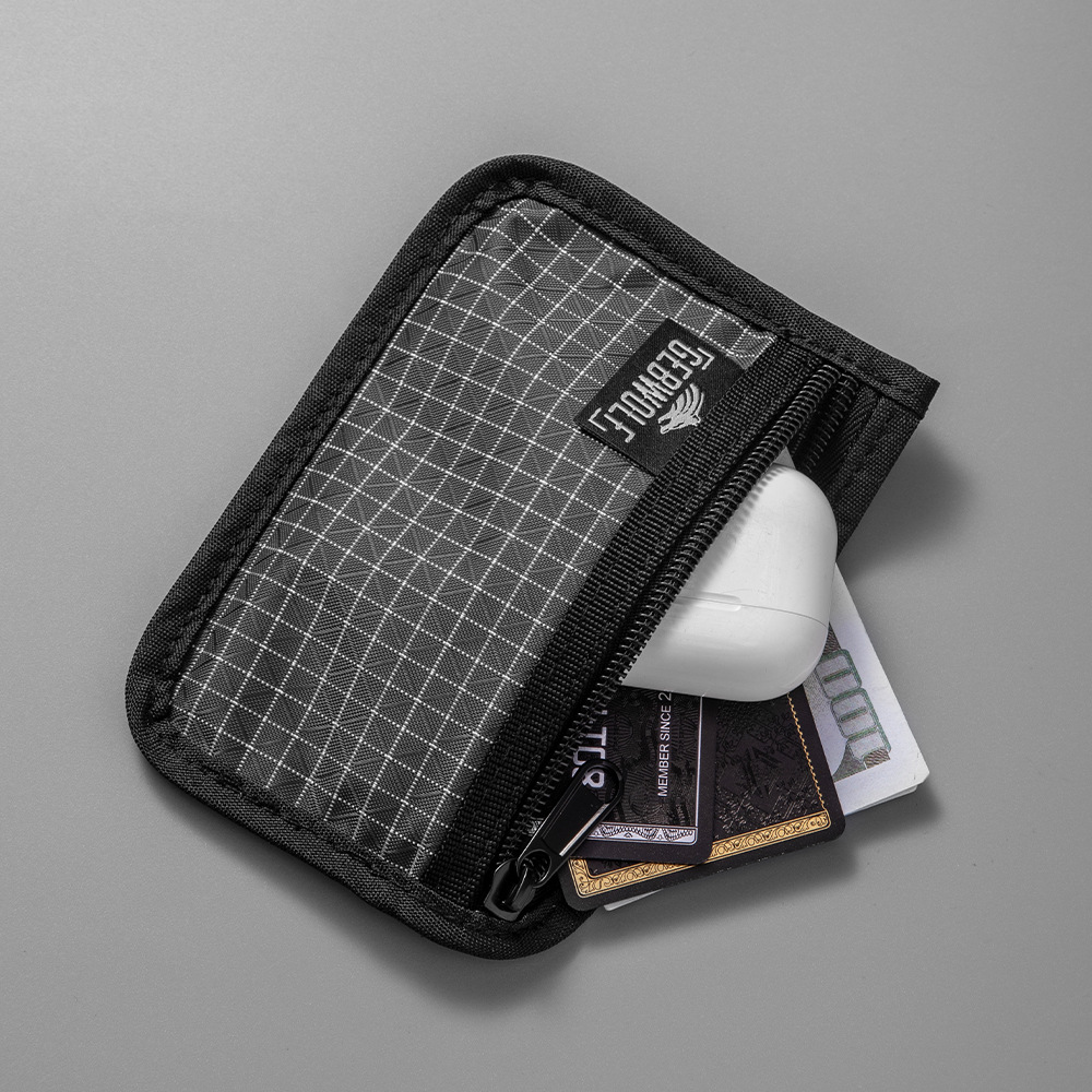 Embroidery Wallet - Organizador de Bolsos Ultraleve com Zíper,