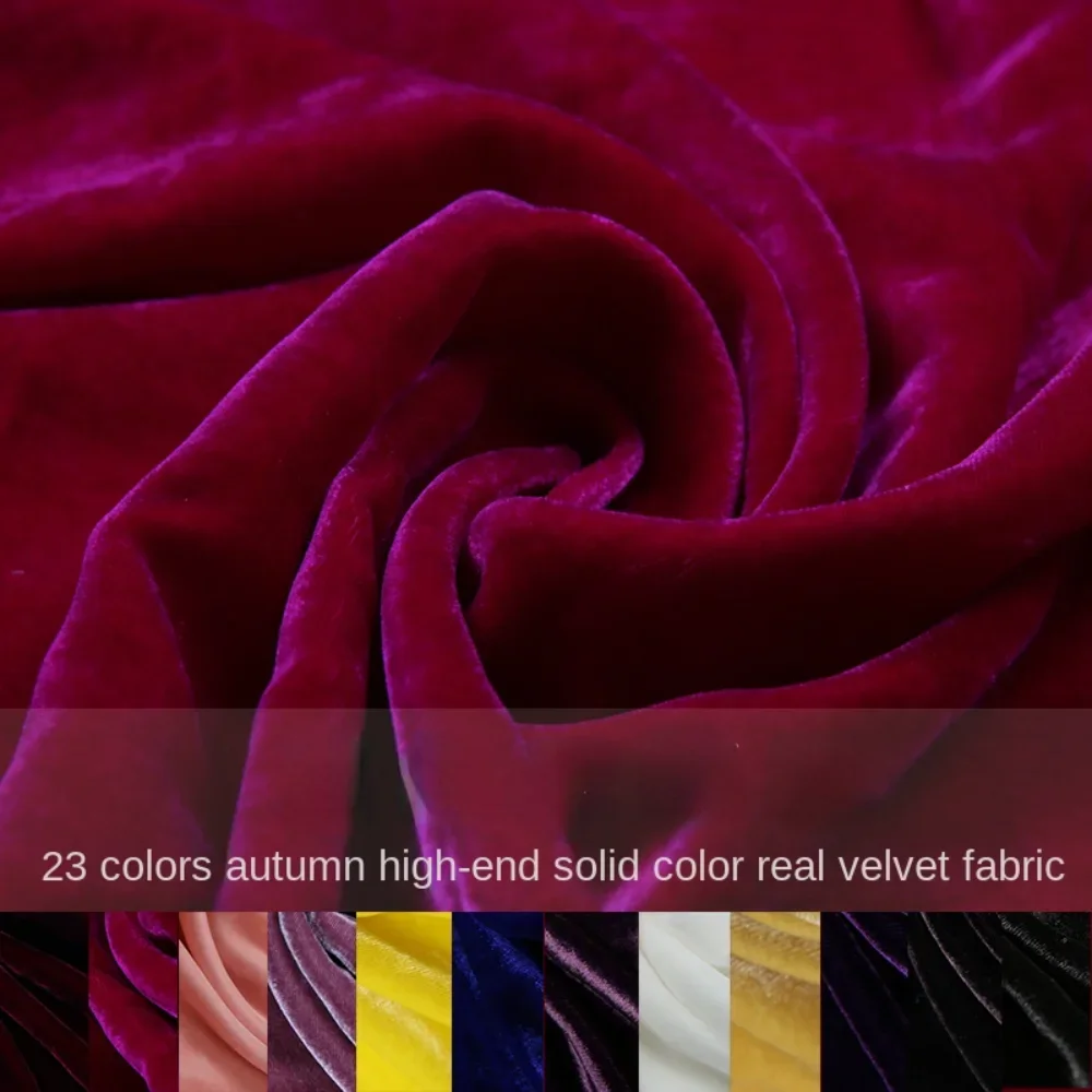 Velvet Fabric Embroidery - 1/3/5m luxo tecido de veludo real