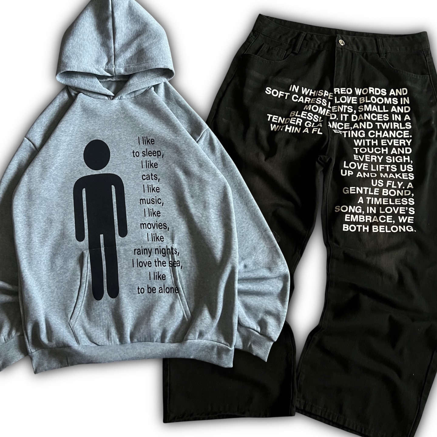 Conjuntos de Hoodies Masculino - Embroidery Pattern avaliação e preço