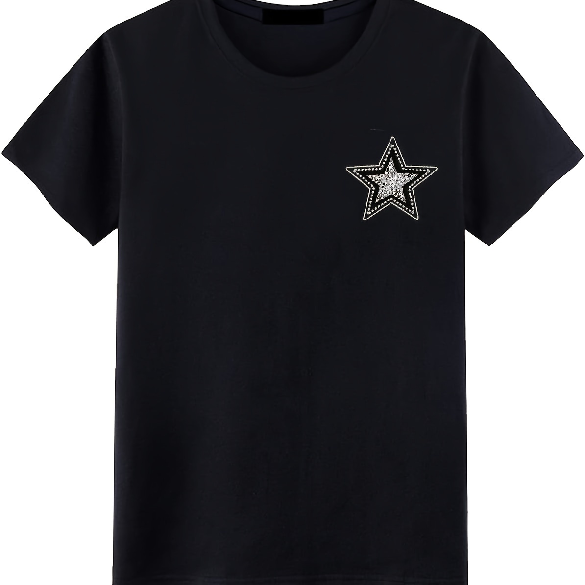 5 peças preto e branco estrela - Embroidery On Jeans avaliação e preço