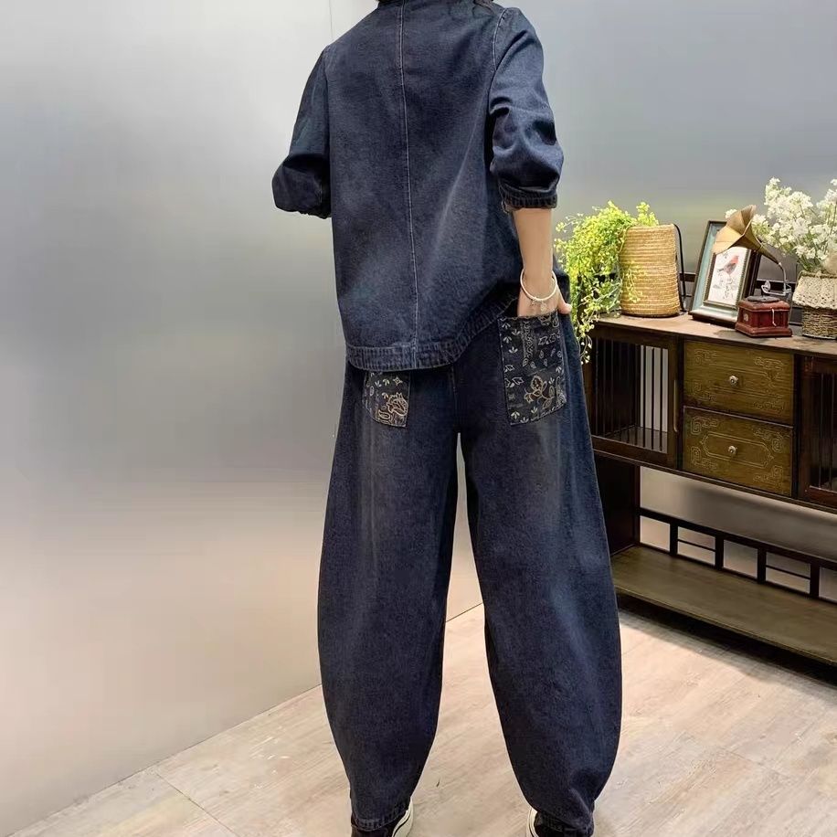 Botão vintage solto bordado fl - Embroidery On Jeans avaliação e preço