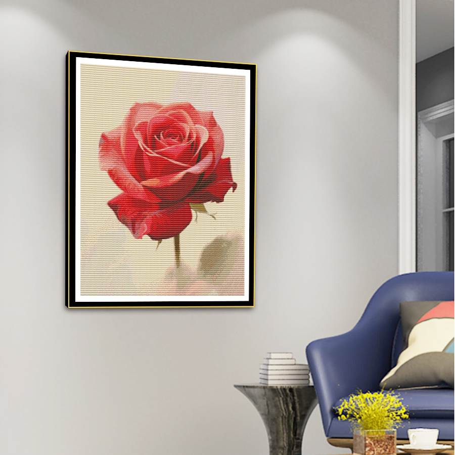 Bordado em ponto cruz com padr - Embroidery Rose Stitch avaliação e preço