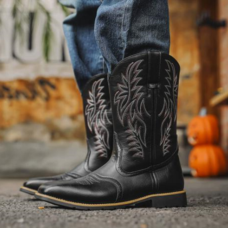 Novas Botas Masculinas Altas c - Embroidery Stitches avaliação e preço
