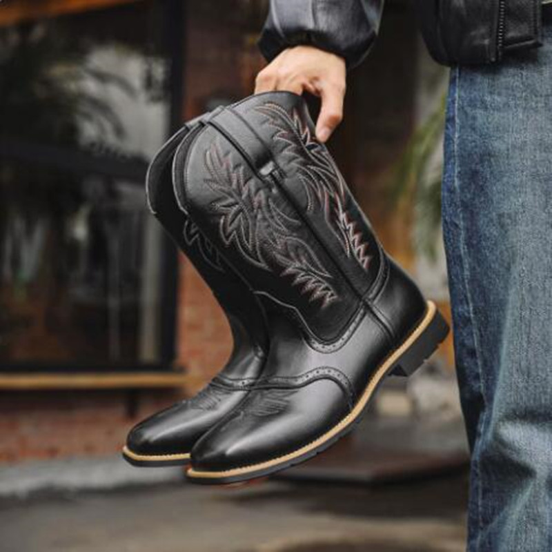 Novas Botas Masculinas Altas c - Embroidery Stitches avaliação e preço