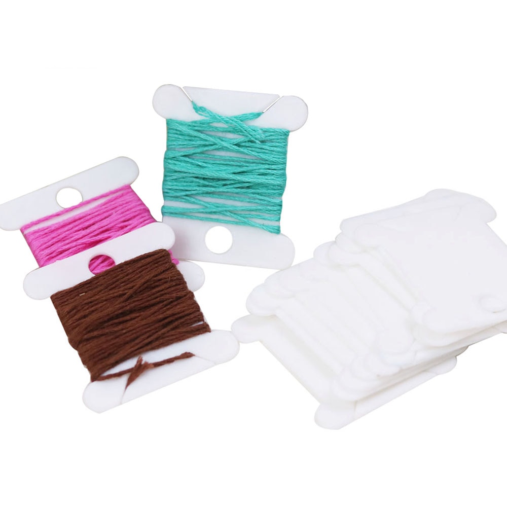 30 peças bobinas de fio de plá - Embroidery Tas avaliação e preço
