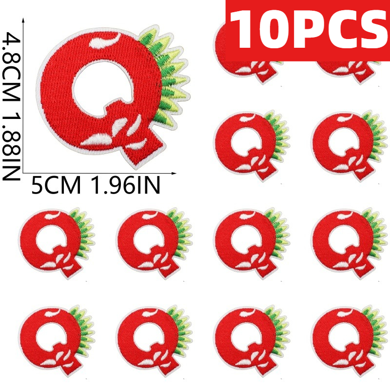 10PCS Atacado Patches de Borda - Embroidery Alphabet Designs avaliação e preço