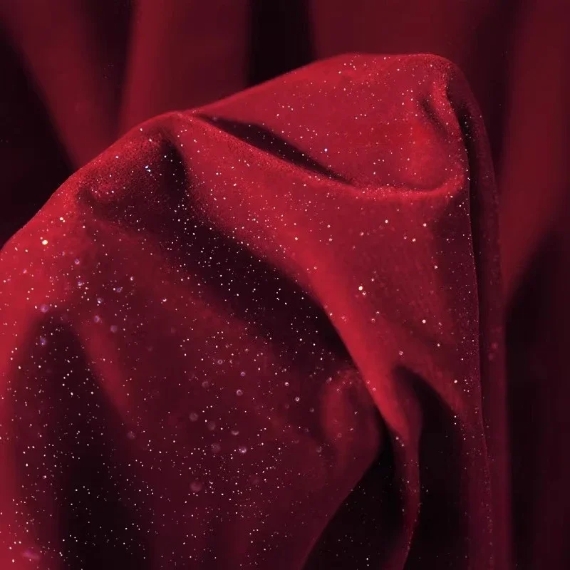 Tecido estrelado de veludo bri - Velvet Fabric Embroidery avaliação e preço