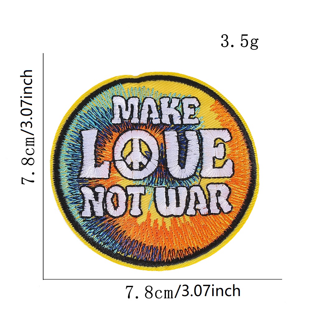 Patch Bordado Anti Guerra, Faç - Embroidery On Jeans avaliação e preço
