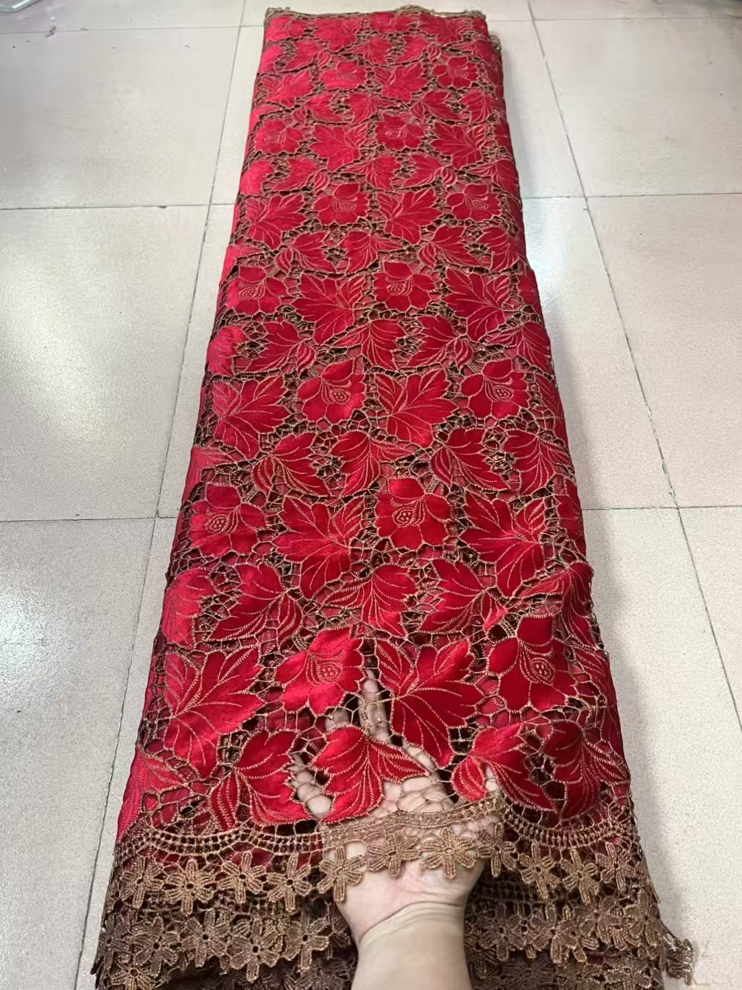 Tecido de renda de veludo afri - Velvet Fabric Embroidery avaliação e preço