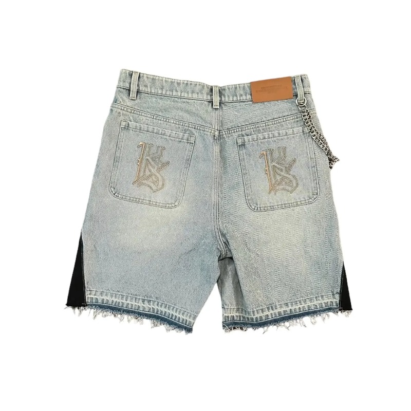 Americano retro denim shorts y - Embroidery On Jeans avaliação e preço