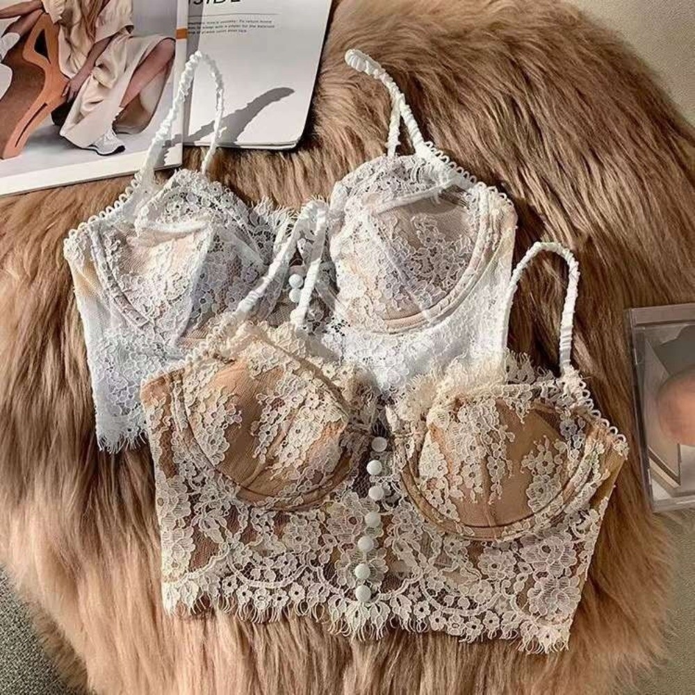 Sutiã sem bojo com bordado flo - Embroidery Underwear avaliação e preço