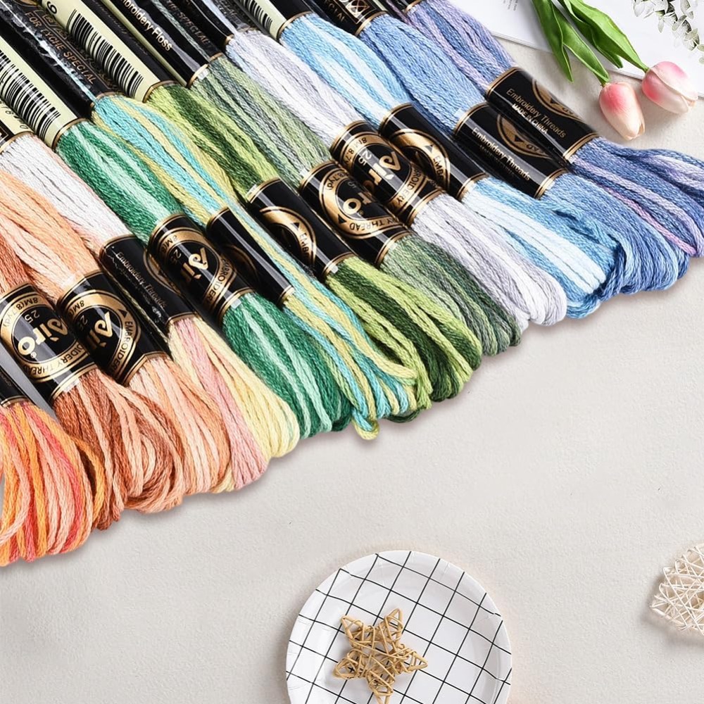 12 Meadas de Linha de Bordar p - Embroidery Stitches avaliação e preço