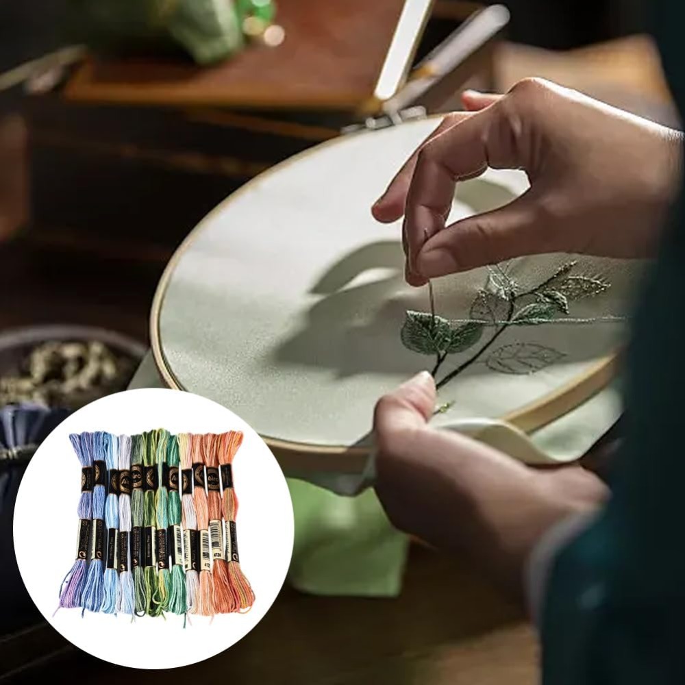 12 Meadas de Linha de Bordar p - Embroidery Stitches avaliação e preço