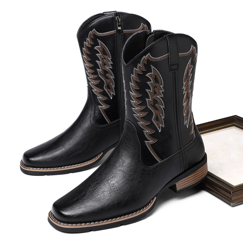 Botas Masculinas de Luxo com B - Embroidery Stitches avaliação e preço
