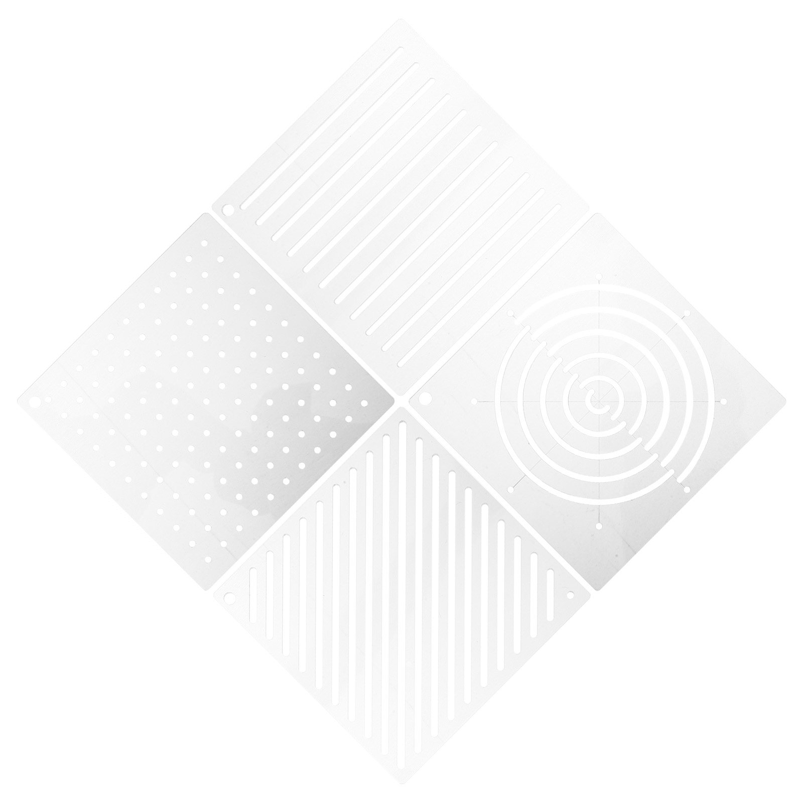 4 Peças de Moldes de Acrílico  - Embroidery Pattern avaliação e preço