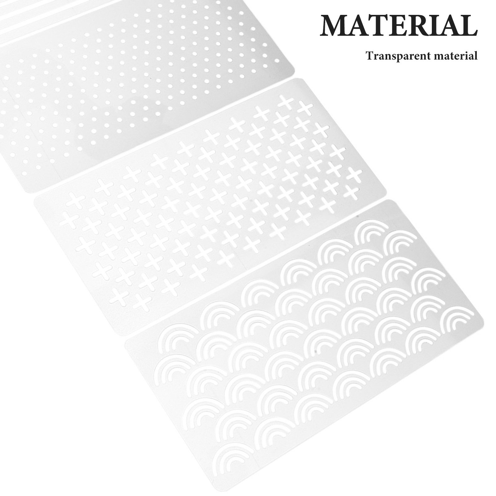 4 Peças de Moldes Transparente - Embroidery Pattern avaliação e preço