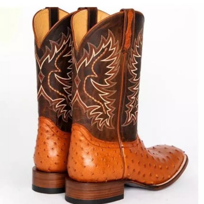Botas Masculinas Altas com Bor - Embroidery Stitches avaliação e preço