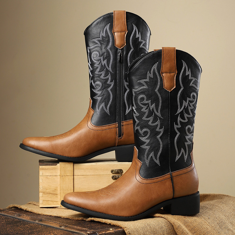 NOVO: Botas Masculinas de Cano - Embroidery Stitches avaliação e preço