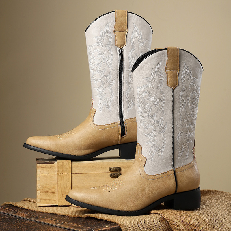 NOVO: Botas Masculinas de Cano - Embroidery Stitches avaliação e preço