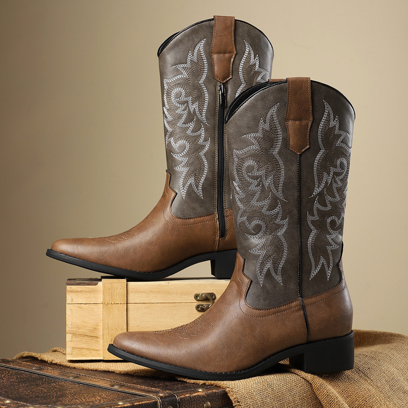 NOVO: Botas Masculinas de Cano - Embroidery Stitches avaliação e preço
