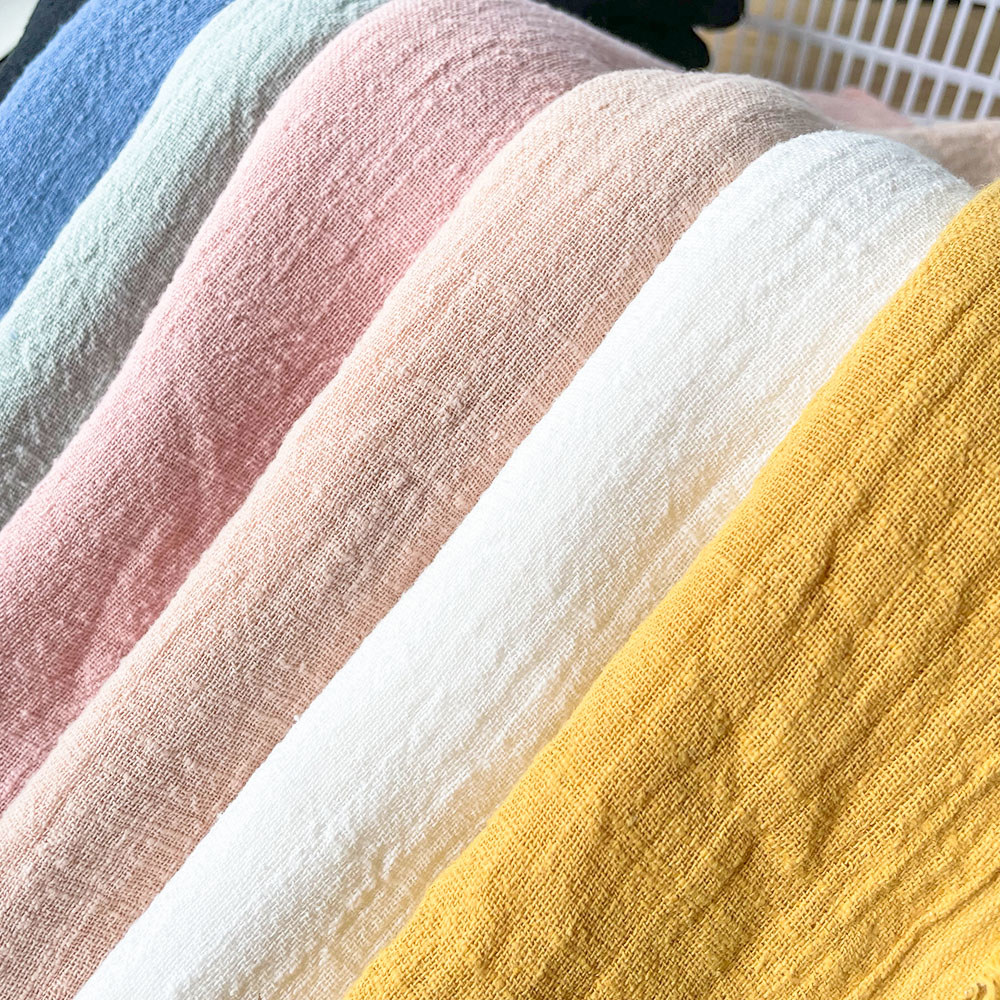 Tecido Colorido Fino de Linho  - Linen Fabric Natural avaliação e preço