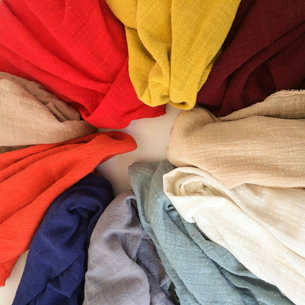 Tecido Colorido Fino de Linho  - Linen Fabric Natural avaliação e preço