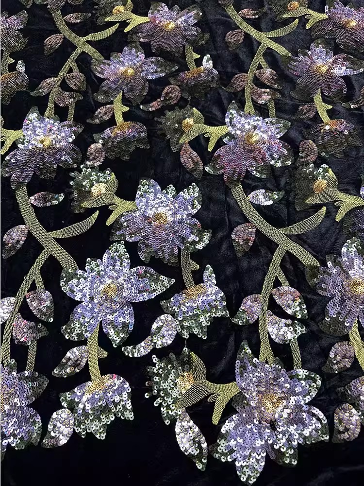Tecido de veludo retrô artesan - Velvet Fabric Embroidery avaliação e preço