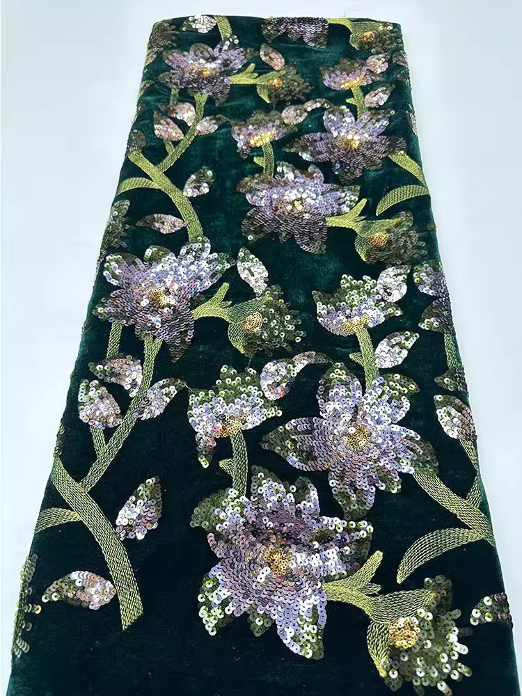 Tecido de veludo retrô artesan - Velvet Fabric Embroidery avaliação e preço